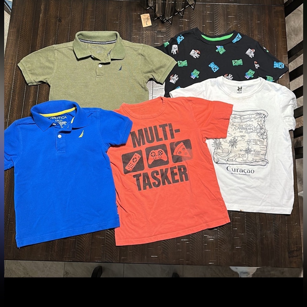 Boys size 7 tops 5pcs